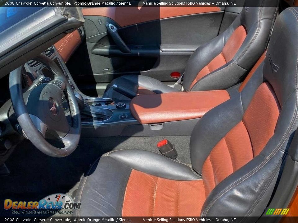 2008 Chevrolet Corvette Convertible Atomic Orange Metallic / Sienna Photo #8