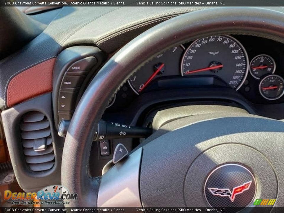 2008 Chevrolet Corvette Convertible Atomic Orange Metallic / Sienna Photo #9