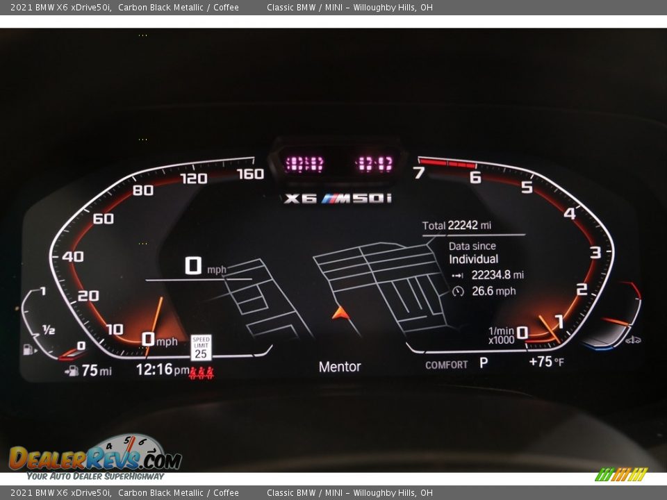 2021 BMW X6 xDrive50i Gauges Photo #8