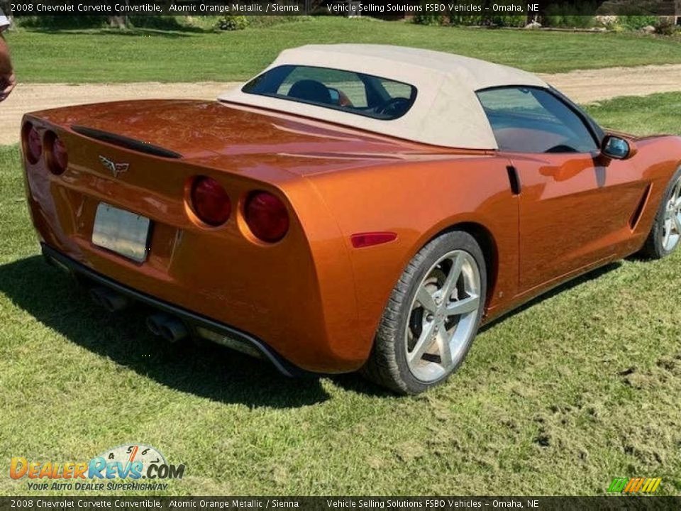 2008 Chevrolet Corvette Convertible Atomic Orange Metallic / Sienna Photo #18