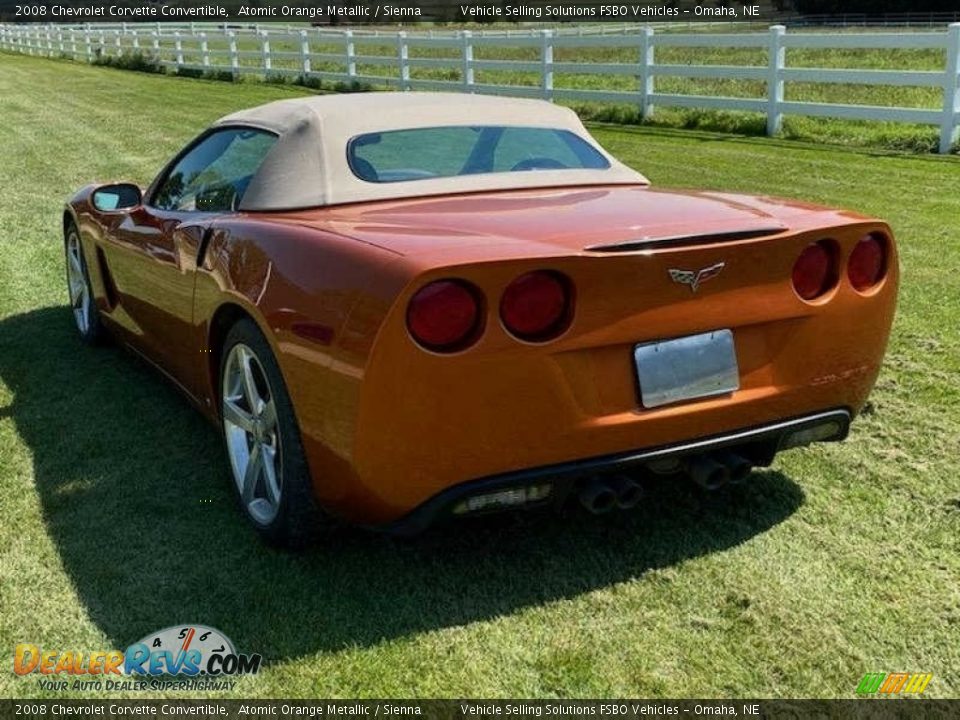 2008 Chevrolet Corvette Convertible Atomic Orange Metallic / Sienna Photo #19