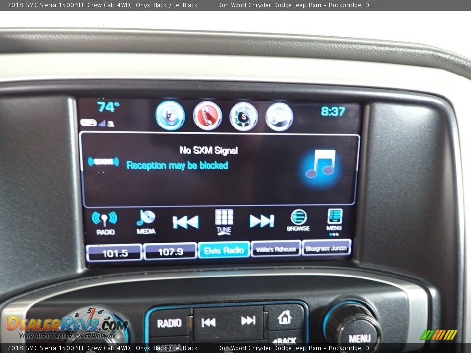 2018 GMC Sierra 1500 SLE Crew Cab 4WD Onyx Black / Jet Black Photo #2