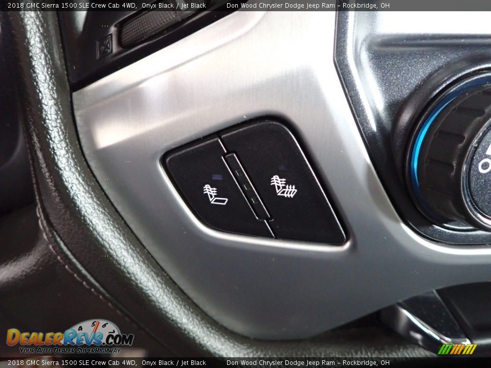 2018 GMC Sierra 1500 SLE Crew Cab 4WD Onyx Black / Jet Black Photo #4