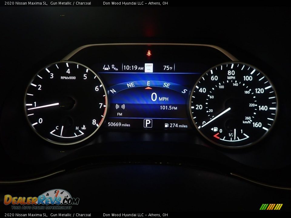 2020 Nissan Maxima SL Gun Metallic / Charcoal Photo #31