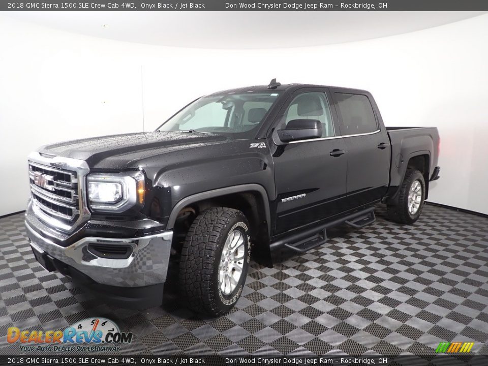 2018 GMC Sierra 1500 SLE Crew Cab 4WD Onyx Black / Jet Black Photo #6