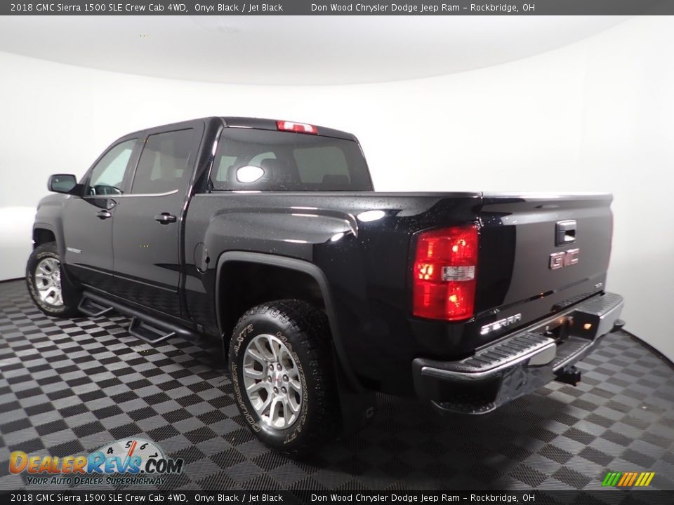 2018 GMC Sierra 1500 SLE Crew Cab 4WD Onyx Black / Jet Black Photo #7
