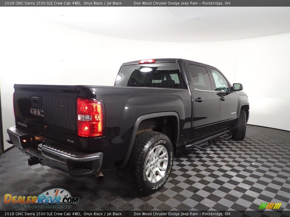 2018 GMC Sierra 1500 SLE Crew Cab 4WD Onyx Black / Jet Black Photo #10