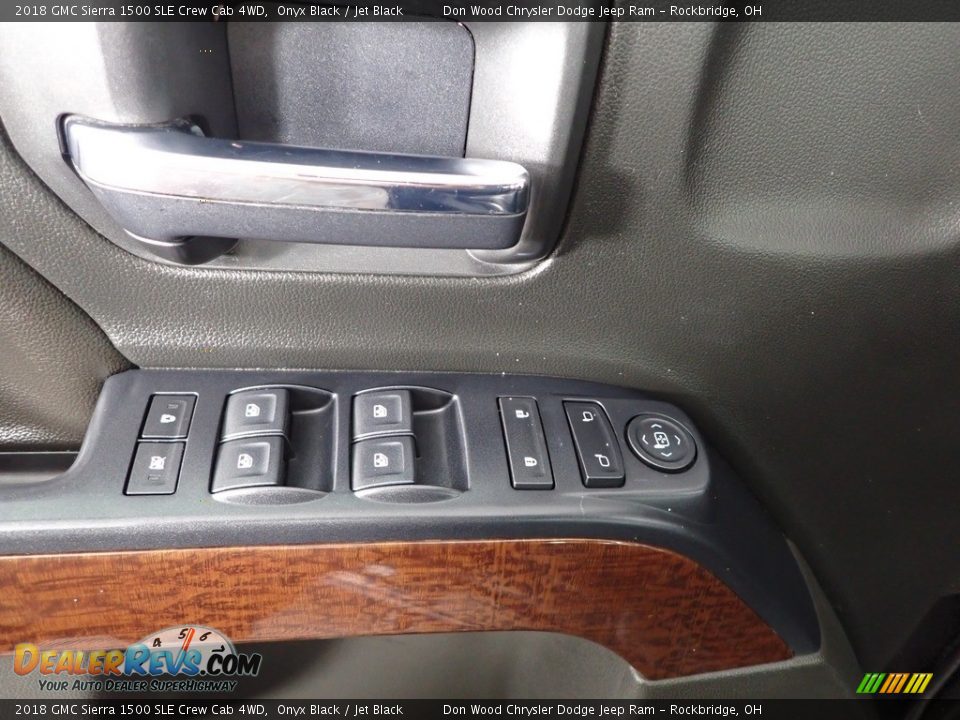 2018 GMC Sierra 1500 SLE Crew Cab 4WD Onyx Black / Jet Black Photo #12
