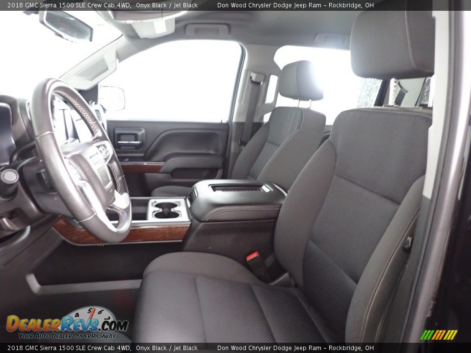 2018 GMC Sierra 1500 SLE Crew Cab 4WD Onyx Black / Jet Black Photo #14