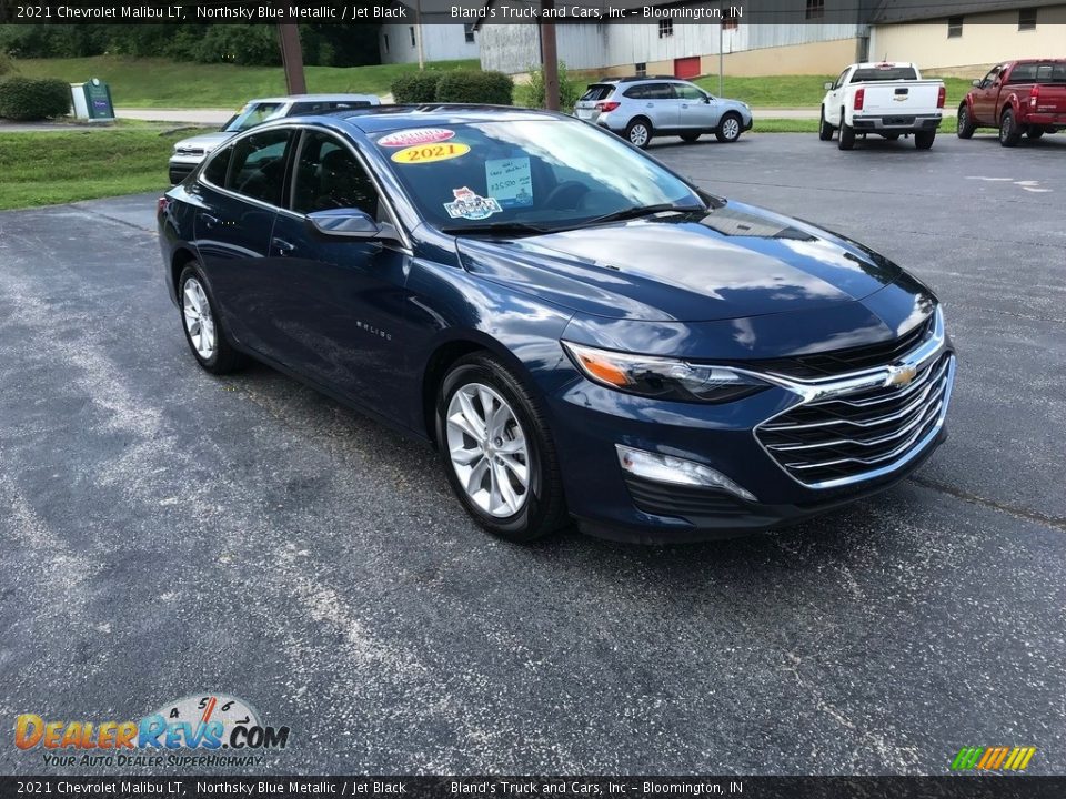 2021 Chevrolet Malibu LT Northsky Blue Metallic / Jet Black Photo #4