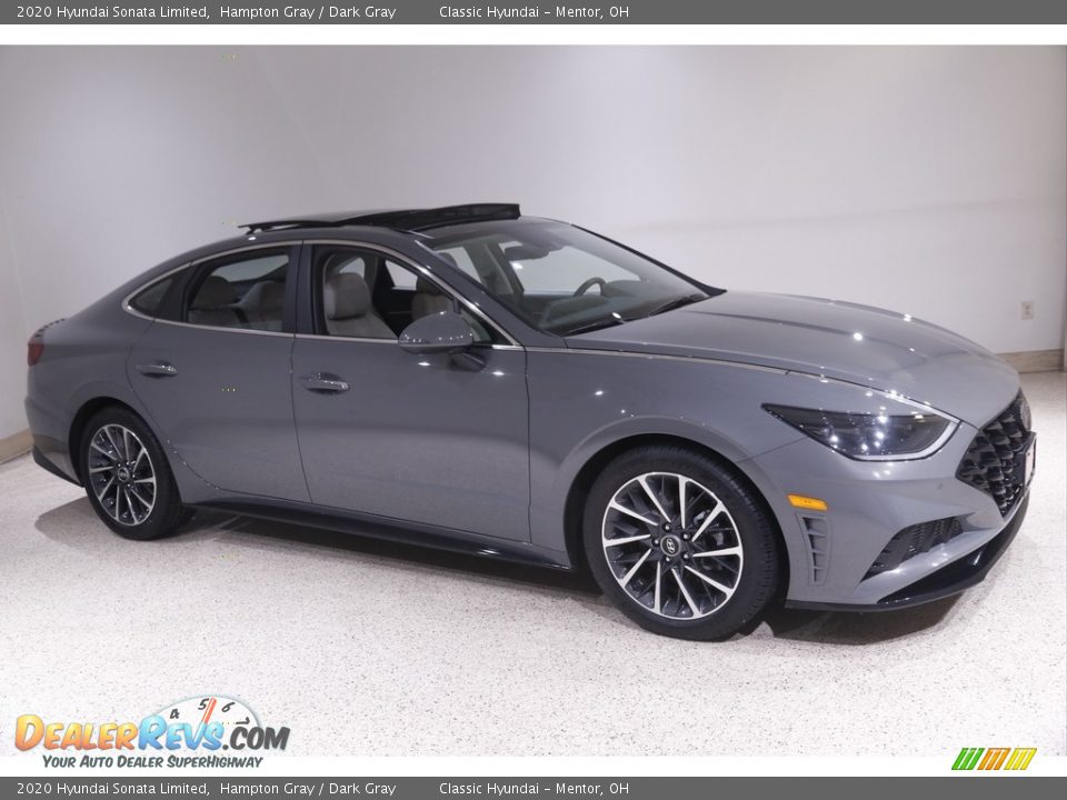 2020 Hyundai Sonata Limited Hampton Gray / Dark Gray Photo #1
