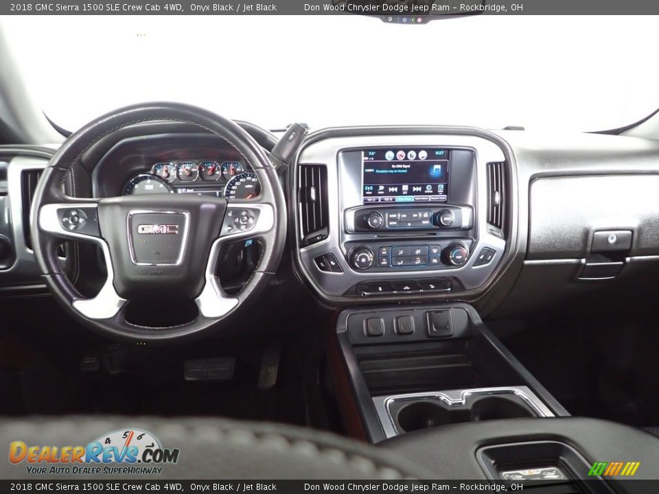 2018 GMC Sierra 1500 SLE Crew Cab 4WD Onyx Black / Jet Black Photo #24
