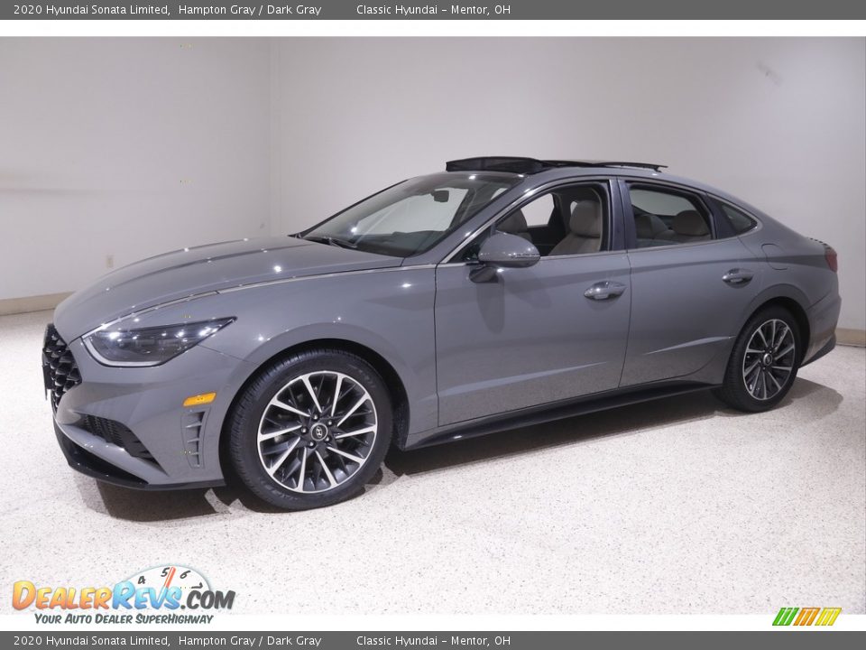 2020 Hyundai Sonata Limited Hampton Gray / Dark Gray Photo #3
