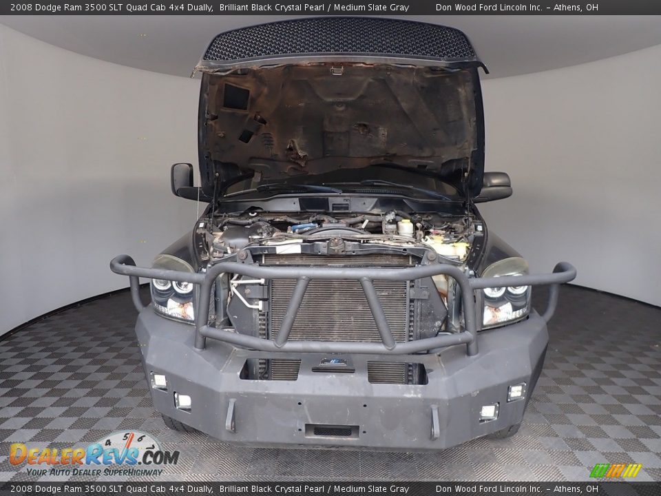 2008 Dodge Ram 3500 SLT Quad Cab 4x4 Dually Brilliant Black Crystal Pearl / Medium Slate Gray Photo #5