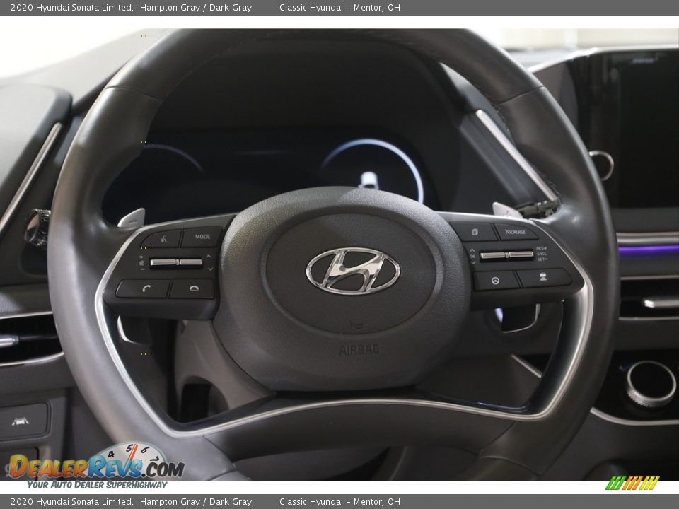 2020 Hyundai Sonata Limited Hampton Gray / Dark Gray Photo #7