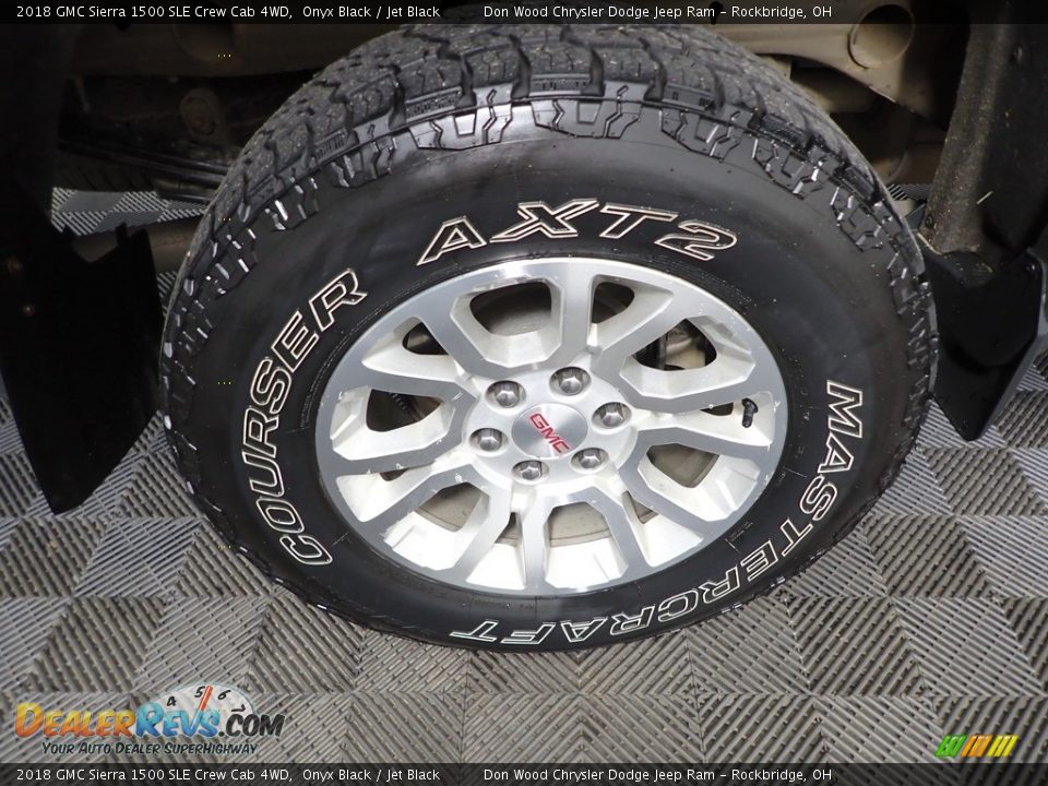 2018 GMC Sierra 1500 SLE Crew Cab 4WD Onyx Black / Jet Black Photo #30
