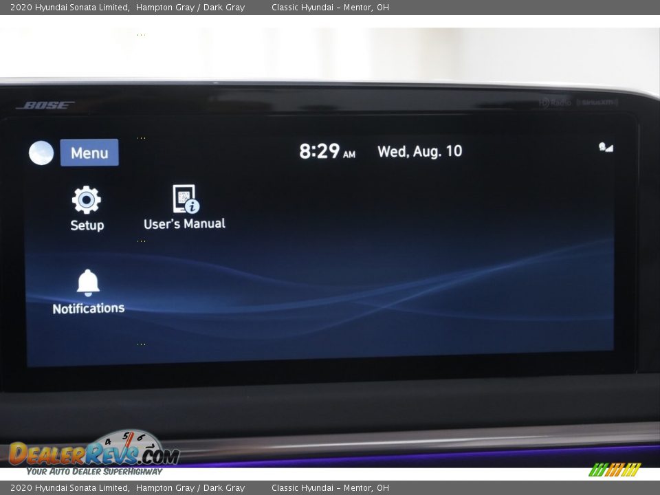 2020 Hyundai Sonata Limited Hampton Gray / Dark Gray Photo #11