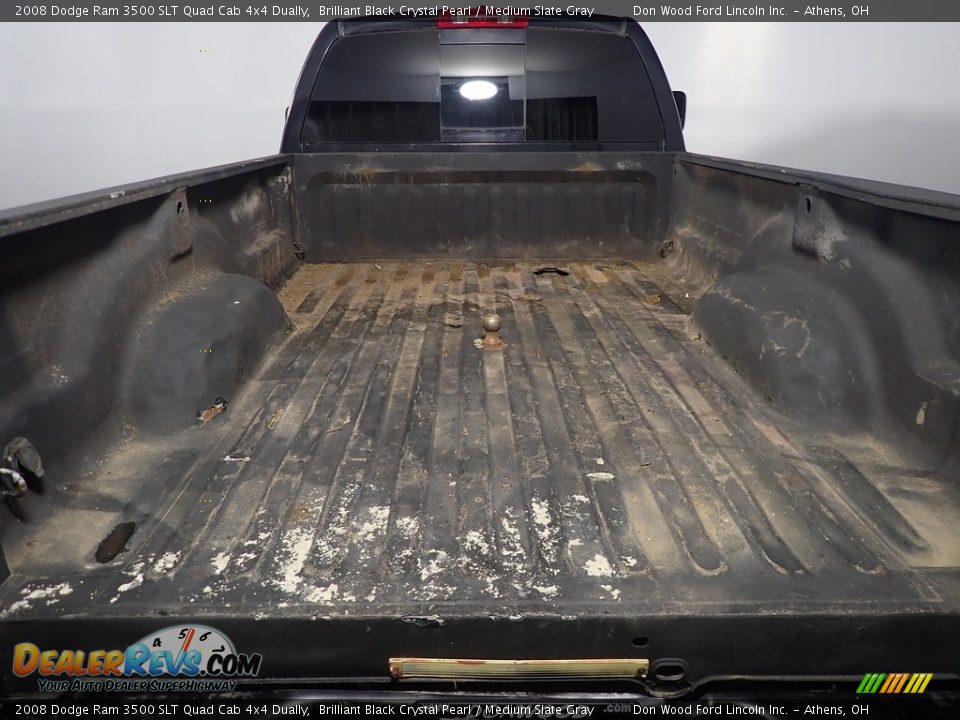 2008 Dodge Ram 3500 SLT Quad Cab 4x4 Dually Brilliant Black Crystal Pearl / Medium Slate Gray Photo #12