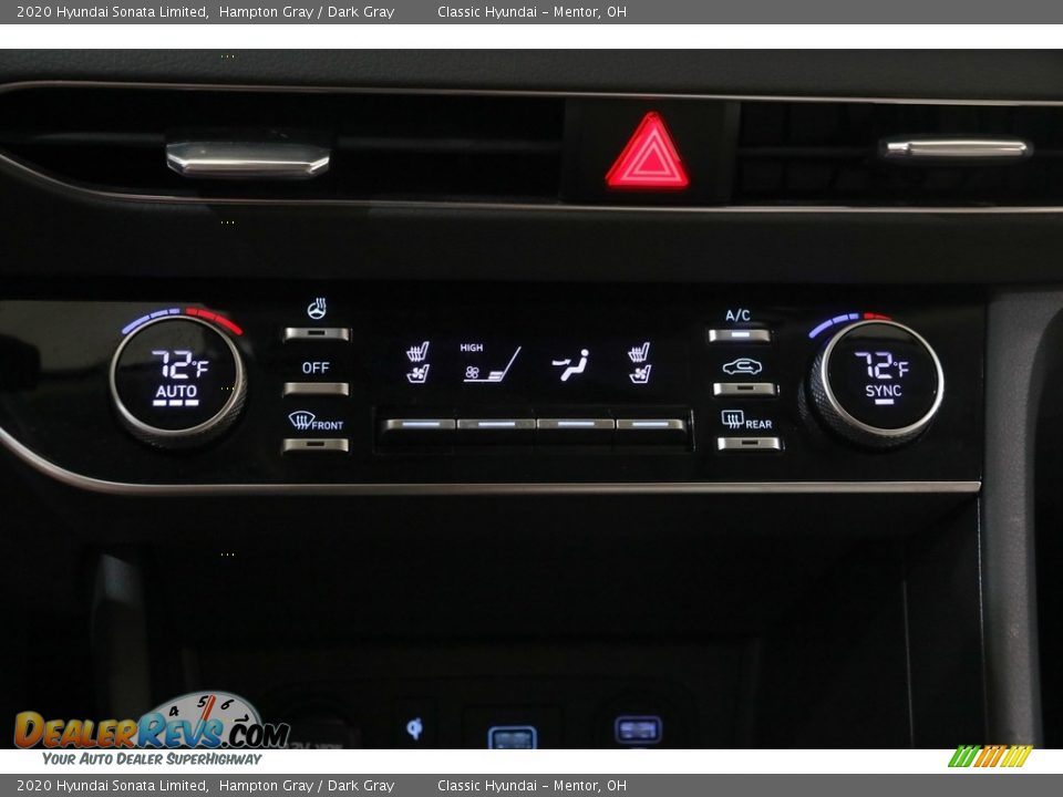 2020 Hyundai Sonata Limited Hampton Gray / Dark Gray Photo #14