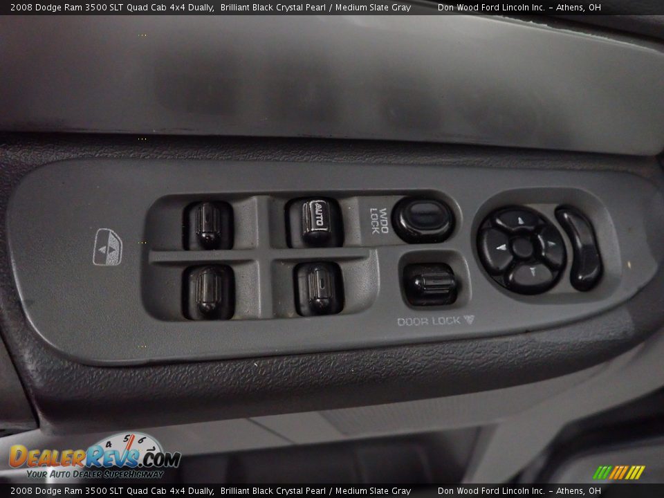 2008 Dodge Ram 3500 SLT Quad Cab 4x4 Dually Brilliant Black Crystal Pearl / Medium Slate Gray Photo #15