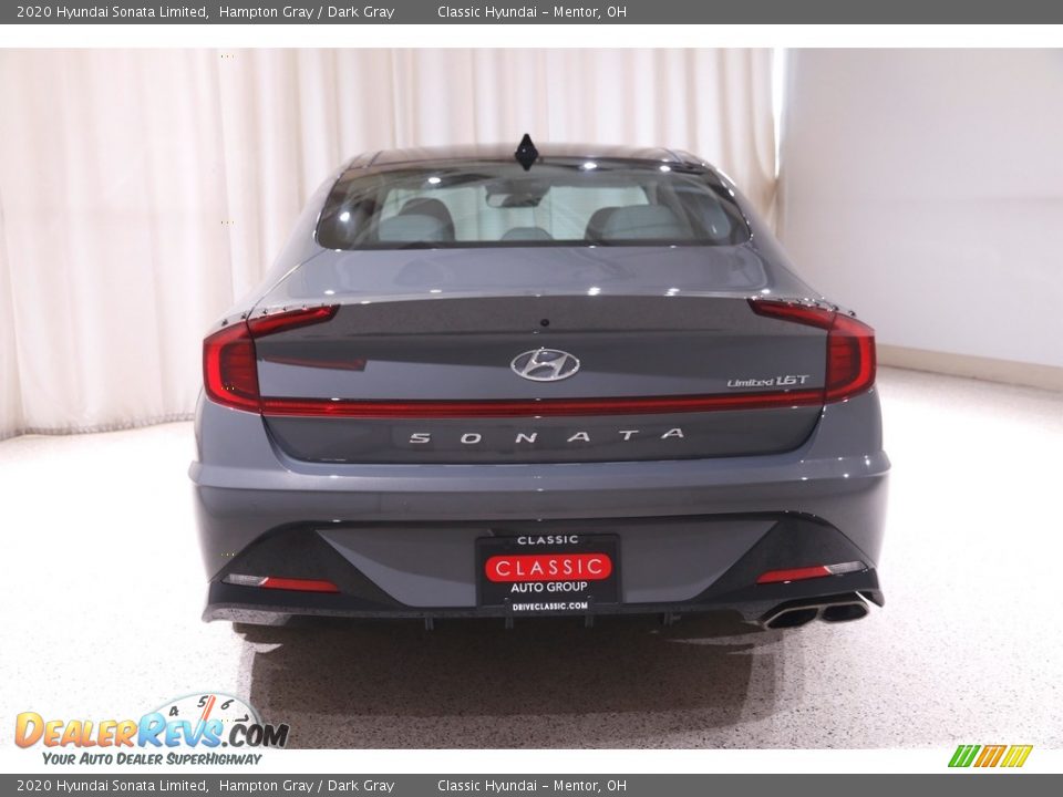 2020 Hyundai Sonata Limited Hampton Gray / Dark Gray Photo #20
