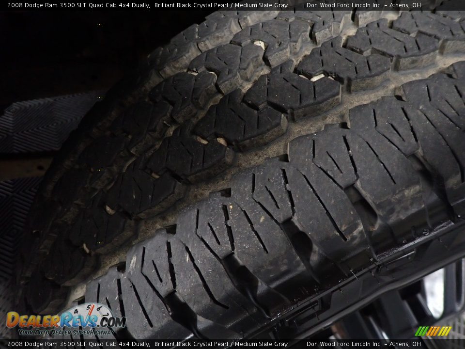 2008 Dodge Ram 3500 SLT Quad Cab 4x4 Dually Brilliant Black Crystal Pearl / Medium Slate Gray Photo #30