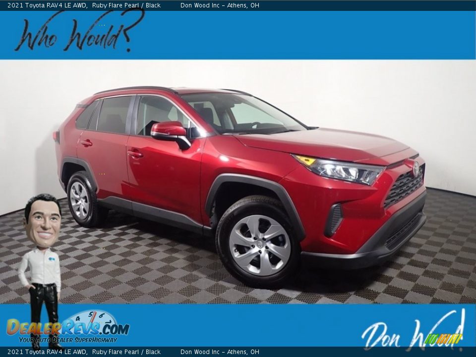 2021 Toyota RAV4 LE AWD Ruby Flare Pearl / Black Photo #1