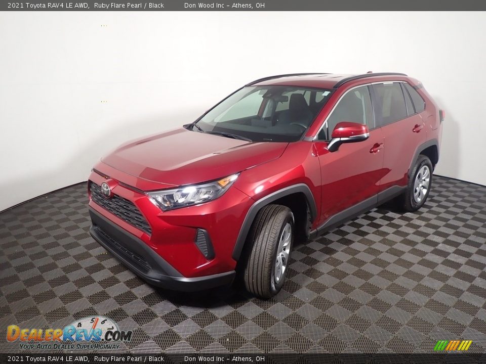 2021 Toyota RAV4 LE AWD Ruby Flare Pearl / Black Photo #9