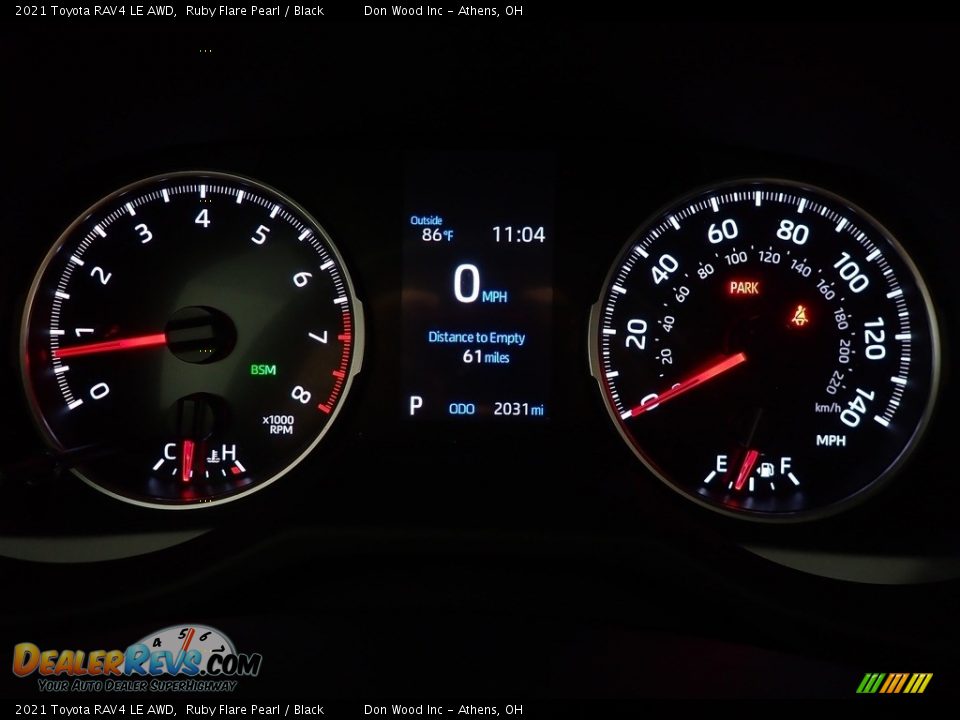 2021 Toyota RAV4 LE AWD Ruby Flare Pearl / Black Photo #28