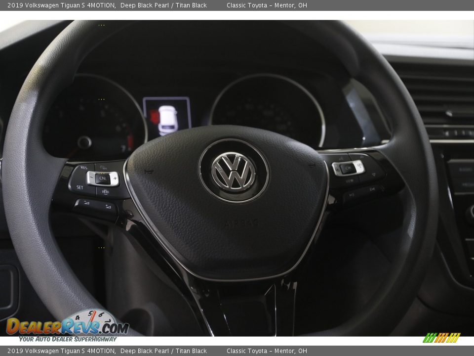 2019 Volkswagen Tiguan S 4MOTION Deep Black Pearl / Titan Black Photo #7
