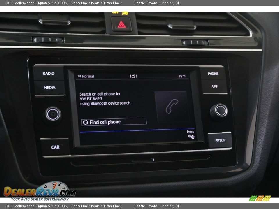 2019 Volkswagen Tiguan S 4MOTION Deep Black Pearl / Titan Black Photo #10