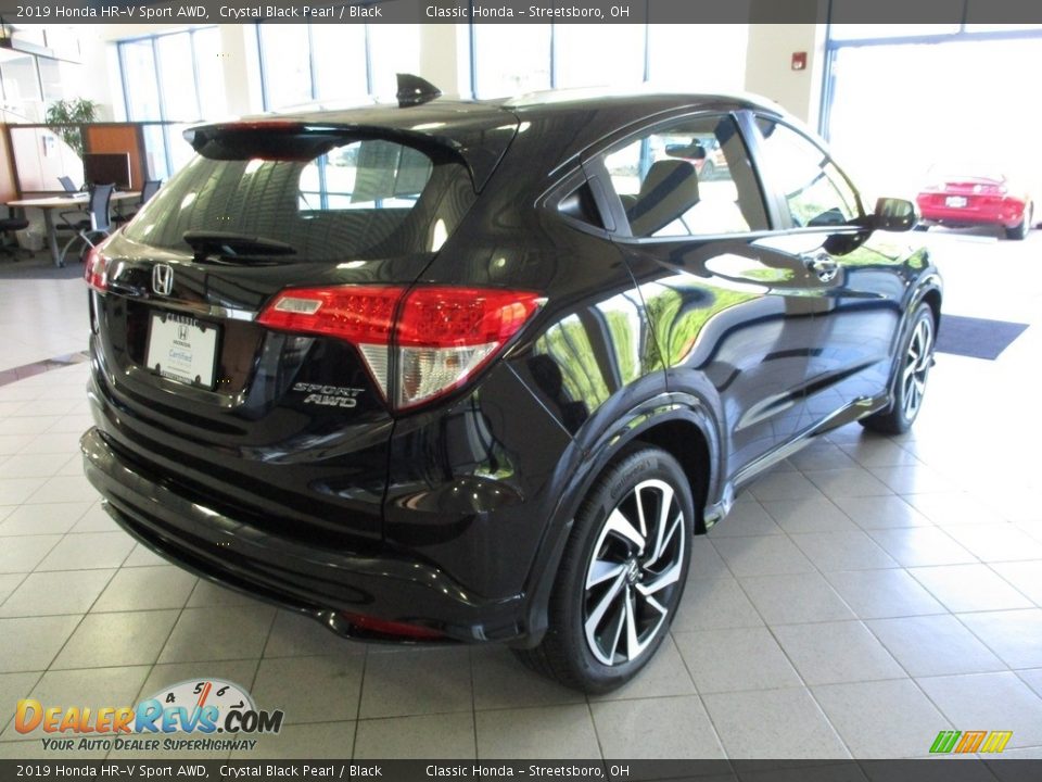 2019 Honda HR-V Sport AWD Crystal Black Pearl / Black Photo #7