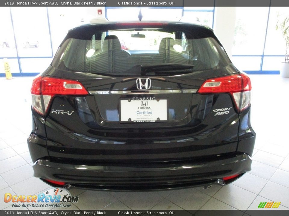 2019 Honda HR-V Sport AWD Crystal Black Pearl / Black Photo #8
