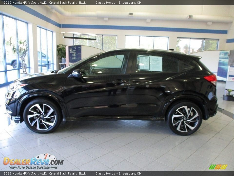 2019 Honda HR-V Sport AWD Crystal Black Pearl / Black Photo #10