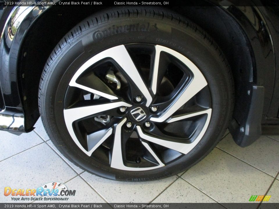 2019 Honda HR-V Sport AWD Crystal Black Pearl / Black Photo #12