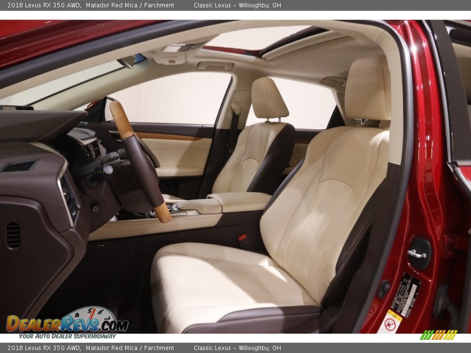 2018 Lexus RX 350 AWD Matador Red Mica / Parchment Photo #5