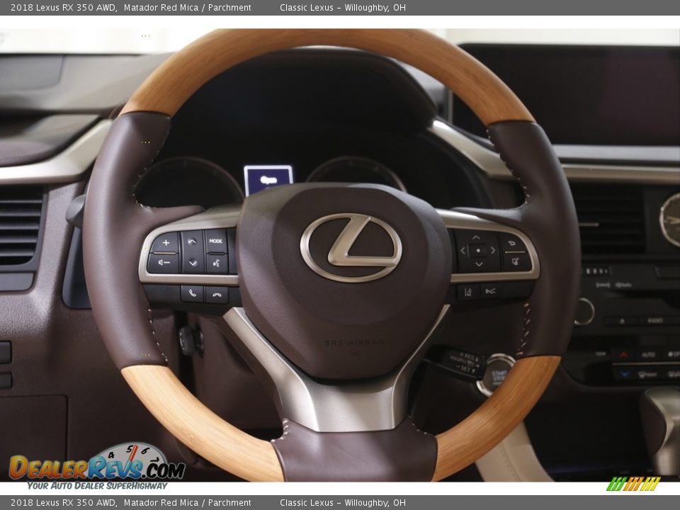 2018 Lexus RX 350 AWD Matador Red Mica / Parchment Photo #7