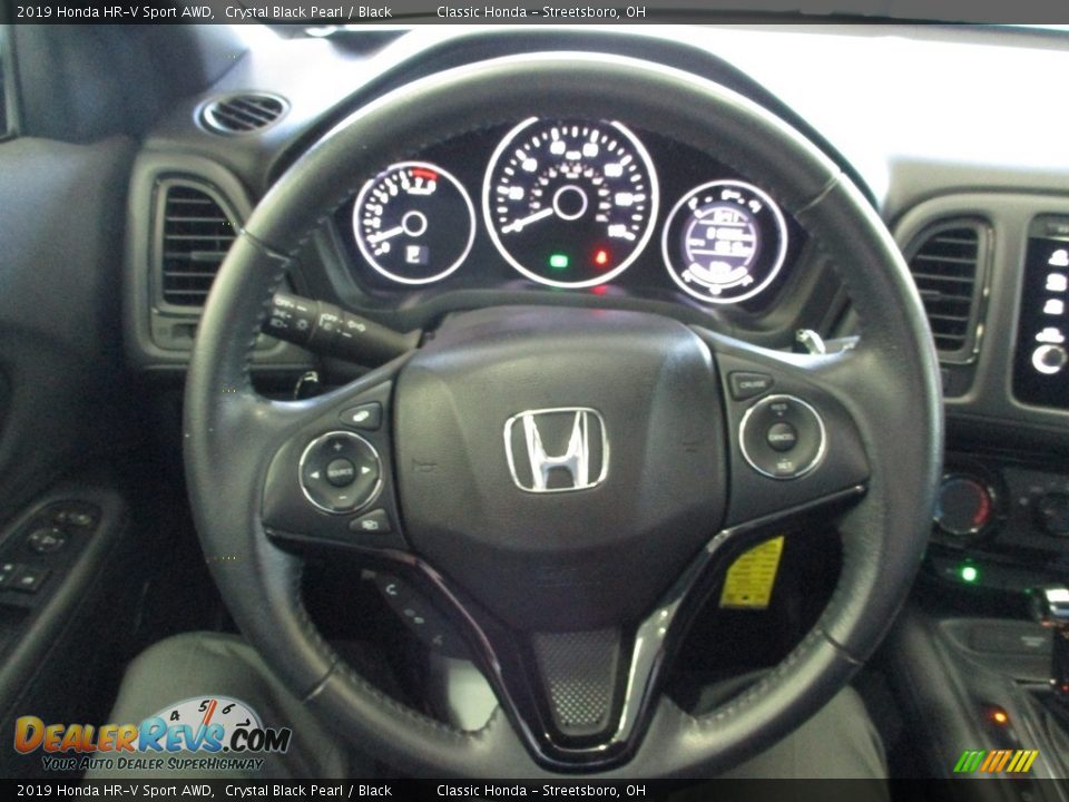 2019 Honda HR-V Sport AWD Crystal Black Pearl / Black Photo #31