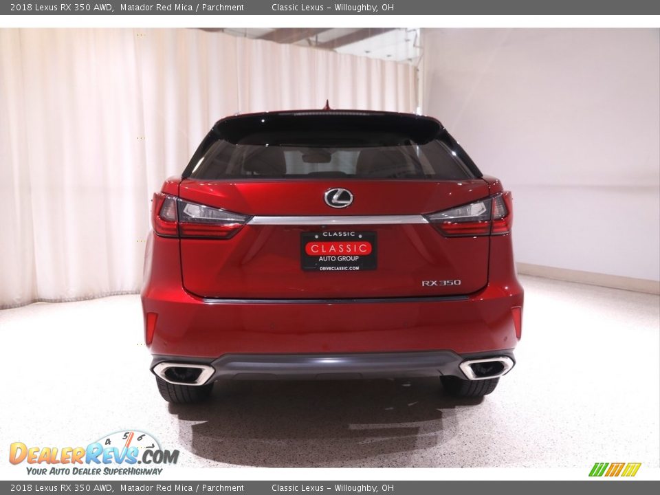 2018 Lexus RX 350 AWD Matador Red Mica / Parchment Photo #22