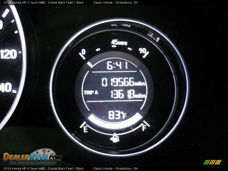 2019 Honda HR-V Sport AWD Crystal Black Pearl / Black Photo #33