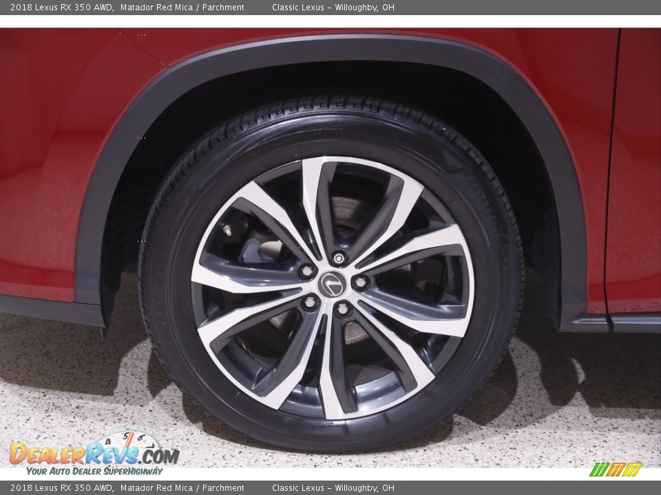 2018 Lexus RX 350 AWD Matador Red Mica / Parchment Photo #24