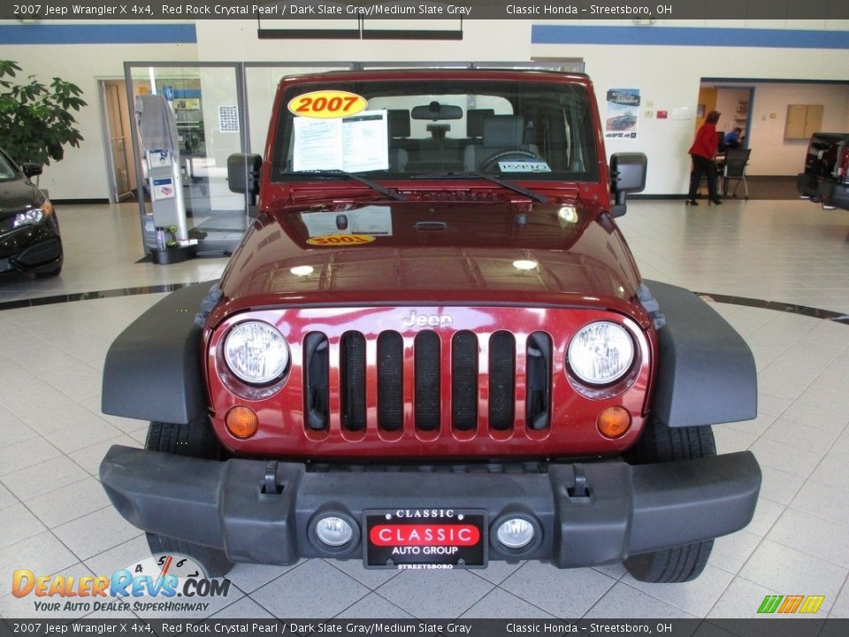 2007 Jeep Wrangler X 4x4 Red Rock Crystal Pearl / Dark Slate Gray/Medium Slate Gray Photo #2