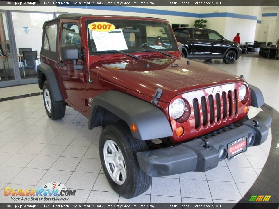 2007 Jeep Wrangler X 4x4 Red Rock Crystal Pearl / Dark Slate Gray/Medium Slate Gray Photo #3