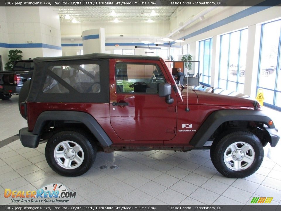 2007 Jeep Wrangler X 4x4 Red Rock Crystal Pearl / Dark Slate Gray/Medium Slate Gray Photo #4