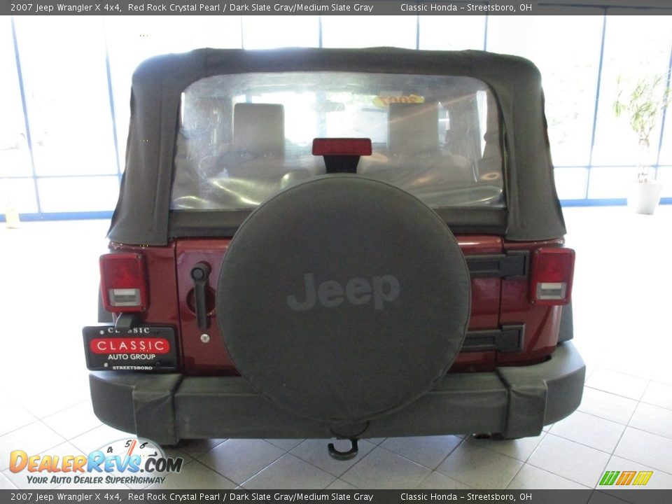 2007 Jeep Wrangler X 4x4 Red Rock Crystal Pearl / Dark Slate Gray/Medium Slate Gray Photo #8