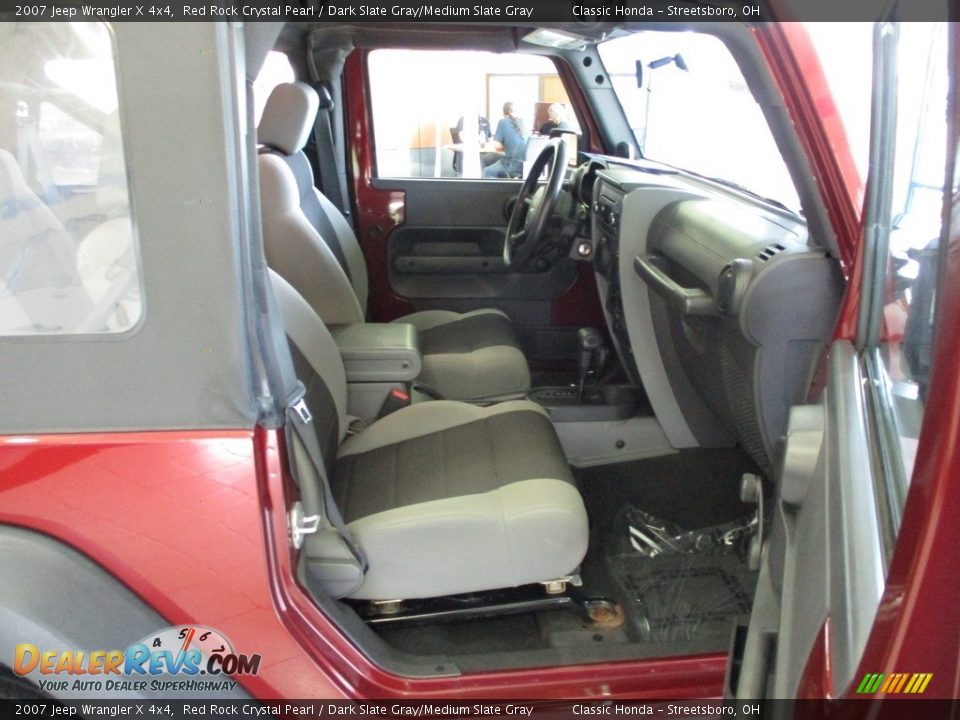 2007 Jeep Wrangler X 4x4 Red Rock Crystal Pearl / Dark Slate Gray/Medium Slate Gray Photo #17