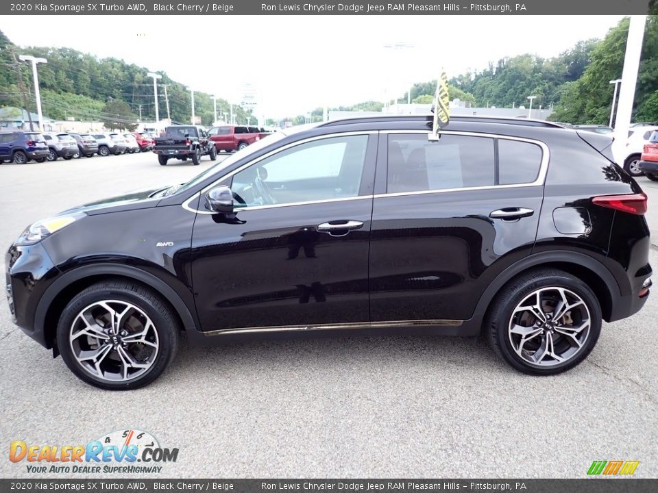 2020 Kia Sportage SX Turbo AWD Black Cherry / Beige Photo #2