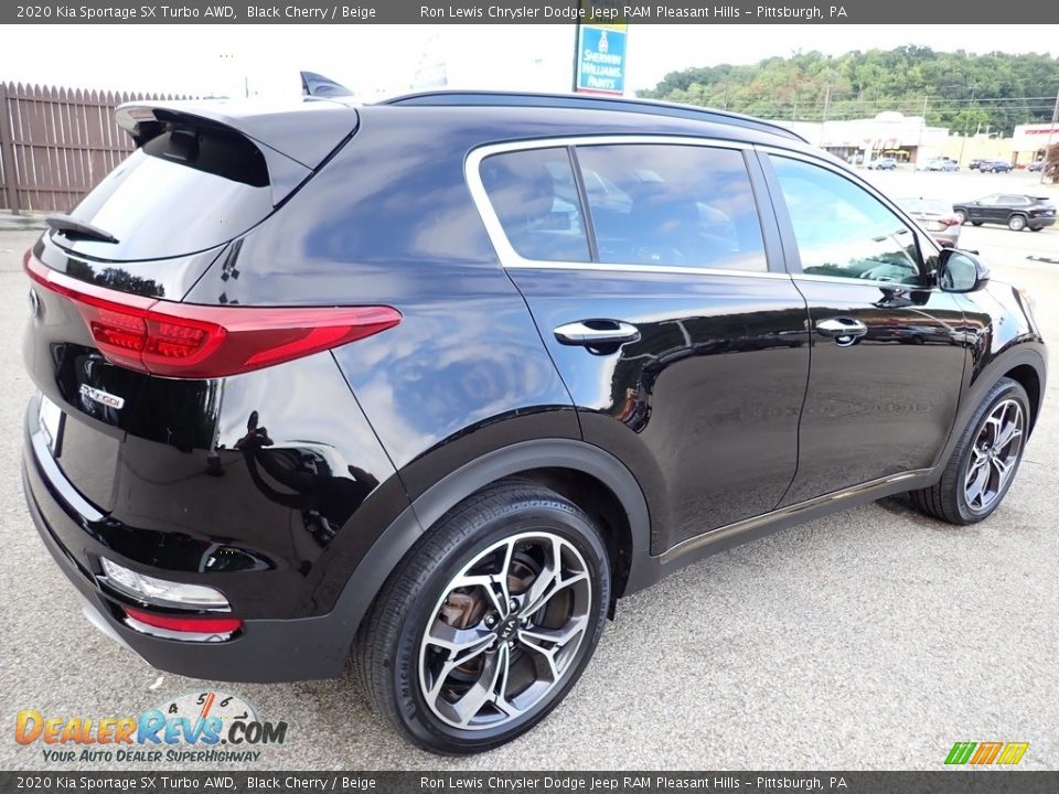 2020 Kia Sportage SX Turbo AWD Black Cherry / Beige Photo #6