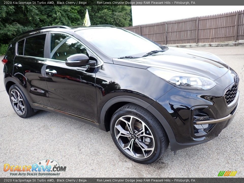 2020 Kia Sportage SX Turbo AWD Black Cherry / Beige Photo #8