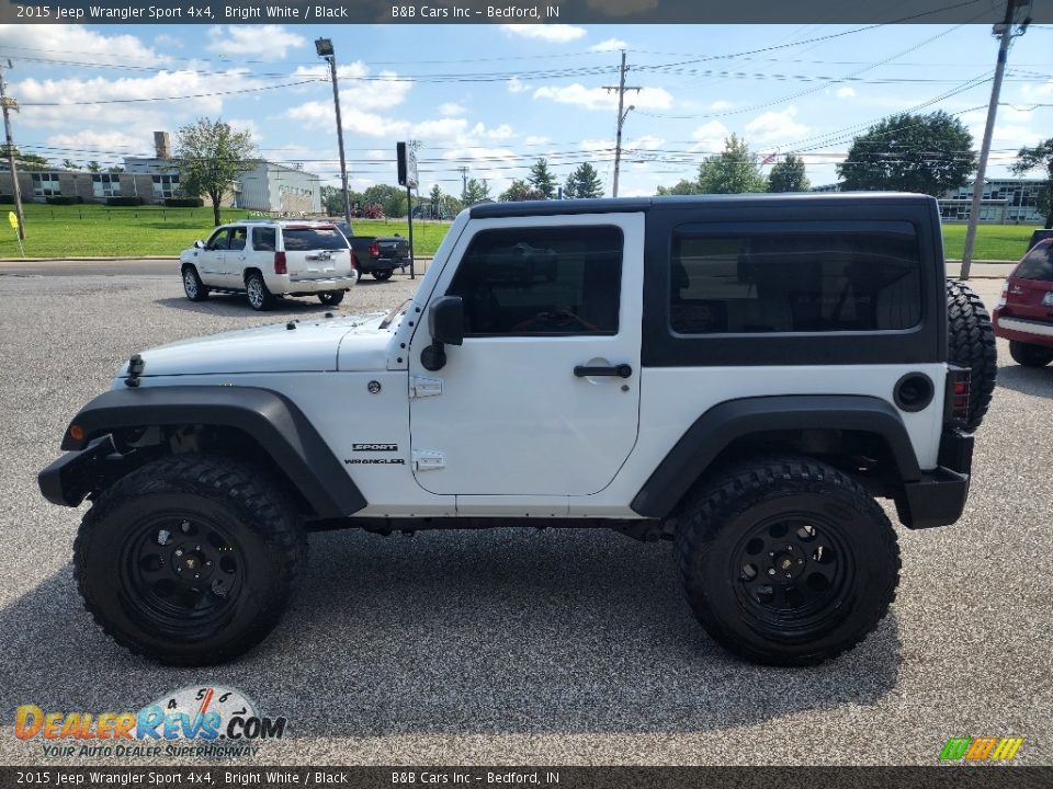 2015 Jeep Wrangler Sport 4x4 Bright White / Black Photo #1